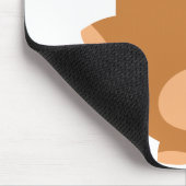 Cute Strong Cartoon Beer mousepad Muismat (Hoek)