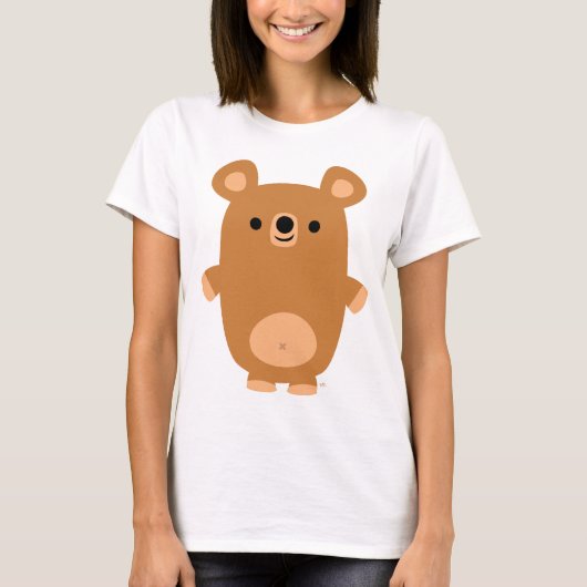 Cute Strong Cartoon Beer T-shirt (Voorkant)