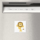 Cute Strong Cartoon Lion Magnet (Insitu (Vaatwasser))