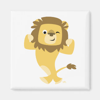 Cute Strong Cartoon Lion Magnet