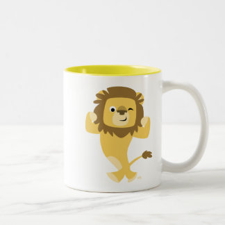Cute Strong Cartoon Lion Mok