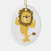 Cute Strong Cartoon Lion Ornament (Rechts)