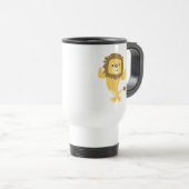Cute Strong Cartoon Lion Travel Mug Reisbeker (Voorkant rechts)
