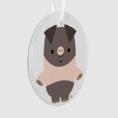 Cute Strong Cartoon Pig AcrylOrnament Ornament (voorkant)
