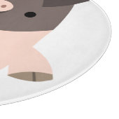 Cute Strong Cartoon Pig Cutting Board Snijplank (Hoek)