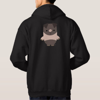 Cute Strong Cartoon Pig Hooded Sweatshirt
