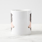 Cute Strong Cartoon Pig Jumbo Mok (Voorkant)