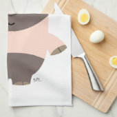 Cute Strong Cartoon Pig Kitchen Towel Theedoek (Quarter Fold)