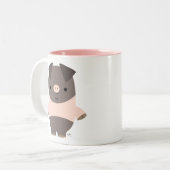 Cute Strong Cartoon Pig Mok (Voorkant links)