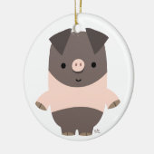 Cute Strong Cartoon Pig Ornament (Links)