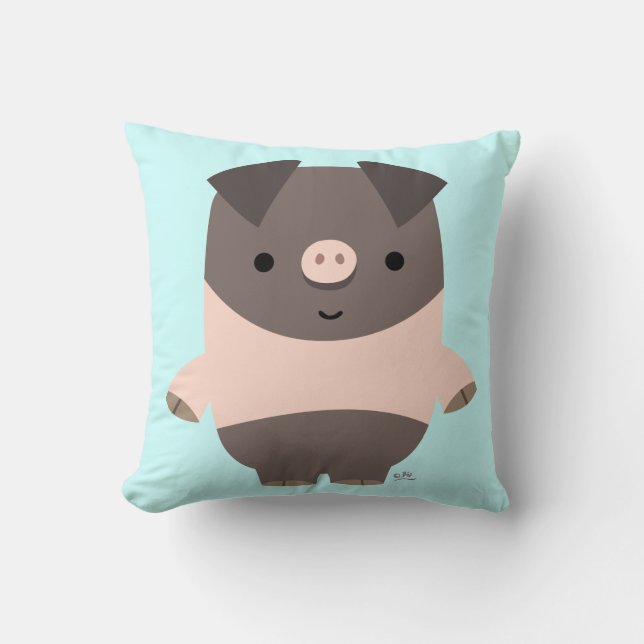 Cute Strong Cartoon Pig Pillow Kussen (Voorkant)