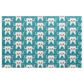 Cute Strong Teeth Pattern Stof (Fat Quarter)
