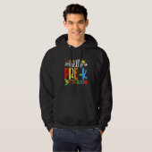 Cute Student Teacher Hello Pre K First Day Of Scho Hoodie (Voorkant volledig)