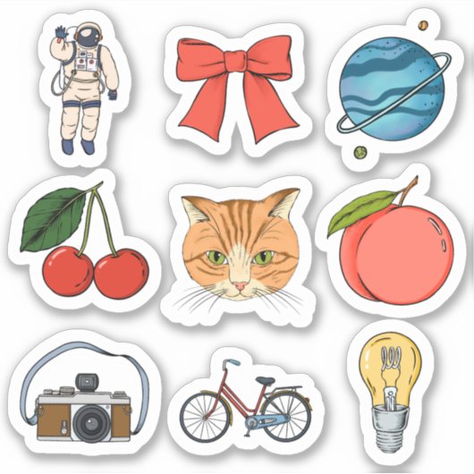 Cute Stuff Sticker (Voorkant)