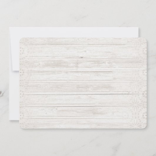 Cute Stuffed Beer Rustic Wooden Backdrop Save The Date (Achterkant)