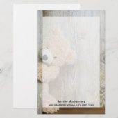 Cute stuffed Beer Rustic Wooden Wall (Voorkant / Achterkant)