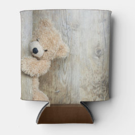 Cute stuffed Beer Rustic Wooden Wall Blikjeskoeler