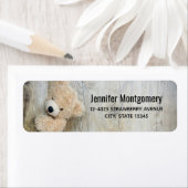 Cute stuffed Beer Rustic Wooden Wall Etiket (Insitu)