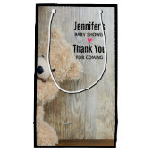 Cute stuffed Beer Rustic Wooden Wall Klein Cadeauzakje (Voorkant)