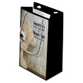 Cute stuffed Beer Rustic Wooden Wall Klein Cadeauzakje (Achterkant Gekanteld)