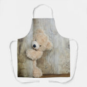 Cute stuffed Beer Rustic Wooden Wall Schort (Voorkant)