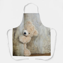 Cute stuffed Beer Rustic Wooden Wall Schort