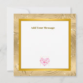 Cute Style Pink Hearts Romantic Valentine's Day Kaart (Achterkant)