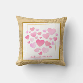 Cute Style Pink Hearts Romantic Valentine's Day Kussen