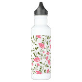 Cute Stylied Roze Roses Pattern Waterfles (Links)