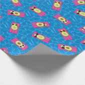 Cute Stylish Avocados Cadeaupapier (Hoek)