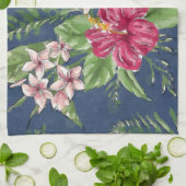 Cute Stylish Colors Tropical Hawaii Floral Pattern Theedoek (Gevouwen)