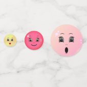 Cute Stylish Emoji Happy Faces Party Confetti (Voorkanten)