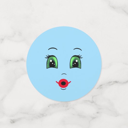 Cute Stylish Emoji Happy Faces Party Confetti (Kleine voorkant)