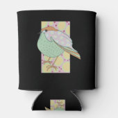 Cute Stylish Framed Pastel Songbird Blikjeskoeler (Achterkant)
