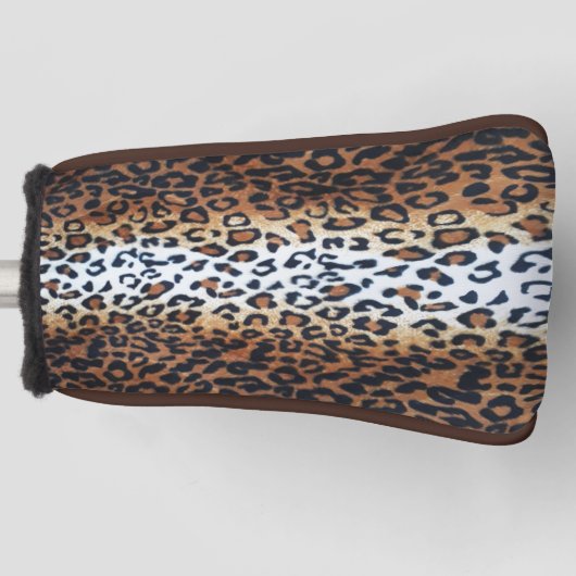 Cute Stylish Trendy Leopard Animal Print Golfheadcover (Voorkant)