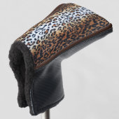 Cute Stylish Trendy Leopard Animal Print Golfheadcover (3/4 voorkant)