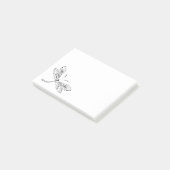 Cute Stylized Dragonfly Post-it® Notes (Schuin)