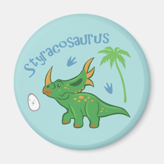 Cute Styracosaurus Magneet (Voorkant)
