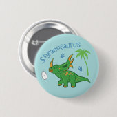Cute Styracosaurus Ronde Button 5,7 Cm (Voorkant /achterkant)