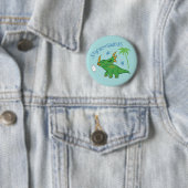 Cute Styracosaurus Ronde Button 5,7 Cm (In situ)