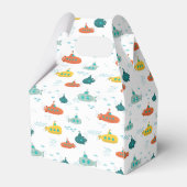 Cute Submarine Deep Sea Birthday Kids Photo Bedankdoosjes (Achterkant)