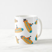 Cute Submarine Patroon Koffiemok (Voorkant rechts)