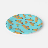 Cute Submarine Pattern Kinder Party Papieren Bordje (Gekanteld)
