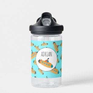 Cute Submarine Pattern School Waterfles