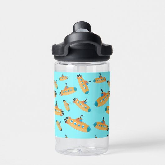 Cute Submarine Pattern School Waterfles (Achterkant)