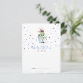 Cute Succulent Cactus Baby shower Advice Cards (Staand voorkant)