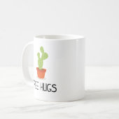 Cute succulent cactus free hugs koffiemok (Voorkant links)