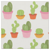 Cute succulent cactus trio patroon stof (Close Up)