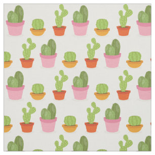 Cute succulent cactus trio patroon stof