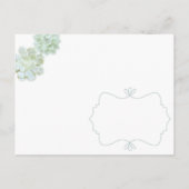 Cute Succulent Cactus Wedding Save the Date Aankondigingskaart (Achterkant)